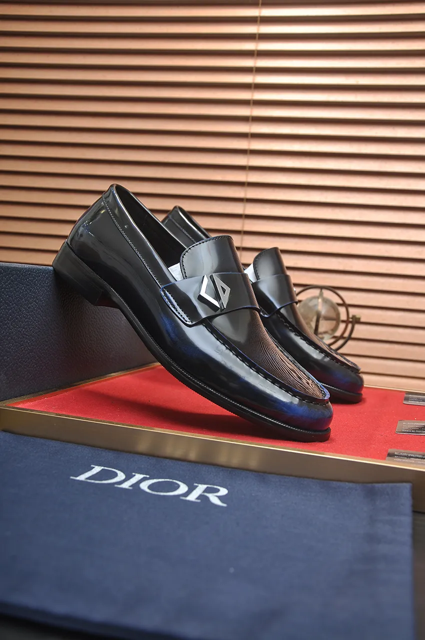 Men's shoes 💰580💶[Dior] (water-dyed cowhide lining) Dior original 1:1 high-quality factory, imported original materials, imported raw cowhide, water-dyed cowhide lining, original TPU outsole, code number: 39-44 (45 customized)